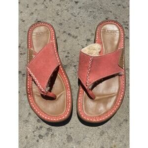 Women’s UGG Australia Layback Sandals Sherling Coral Color size 8 EUC
